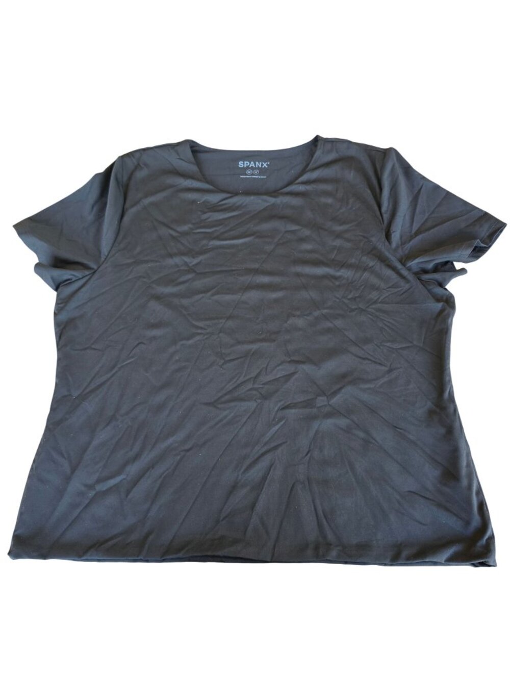 SPANX smooth Crewneck Tee Black Smoothing Shaping Top 3X Plus